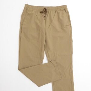 Fielder Bonobos Mens Commuter Pants Pants Tan Nylon Spandex Drawstring Large